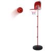 170CM Adjustable Height Basketball Stand for Kids, Children's Indoor Outdoor Basketball Hoop Set with Iron Frame, Easy Assembly Training Equipment for Home Driveway view 4
