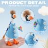 linastu 7inch Desk Goose Outfits, Mini Desktop Goose Clothes Desk Gooses Accessories Set for Magnetic Gooses Statue (Painter) view 3