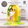 Asweets 18-Piece Magnetic Fort Building Kit for 3+ Kids, Giant Modular Playhouse Panels, Lightweight Panels with Built-in Magnets(Yellowe & Green) view 2