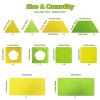 Asweets 18-Piece Magnetic Fort Building Kit for 3+ Kids, Giant Modular Playhouse Panels, Lightweight Panels with Built-in Magnets(Yellowe & Green) view 3