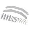 RC Parts Compatible with Traxxas for Slash 4X4 for Stampede 4X4 for VXL 1/10 RC Car Upgrade Modification Parts Aluminum Body Mounts(Silver) view 1