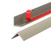 3PCS Aluminum Wall Corner Guards, 0.4" 0.6" 0.8" 1" Self Adhesive Metal L Shaped Angle Trim, Peel and Stick Decorative Edge Protector for Wall Corners and Furniture(Matte Champagne,0.59"x39") view 1