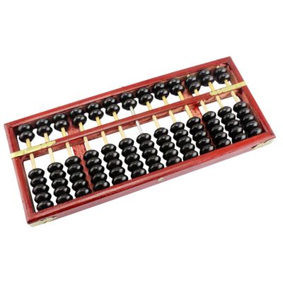 Adorainbow Wooden Abacus 13-Column Retro Counting Tool with 7 Beads Per Rod and Adults, Educational Math Learning for Preschool and School Use