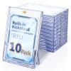 10 Pack Magnetic Card Holder with Kickstand, 35pt Single Card Holder Touch, U-V Protection, Built-in Display Stand, Fit for Baseball, Game, Sports Cards view 1