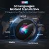 BNARQP ZNP Digital Badge Pin, Wearable AI Companion Badge Bluetooth Translator Supports 60 Languages, Customizable Photo, HD Touch Screen No Wi-Fi Needed for Travel Business view 2
