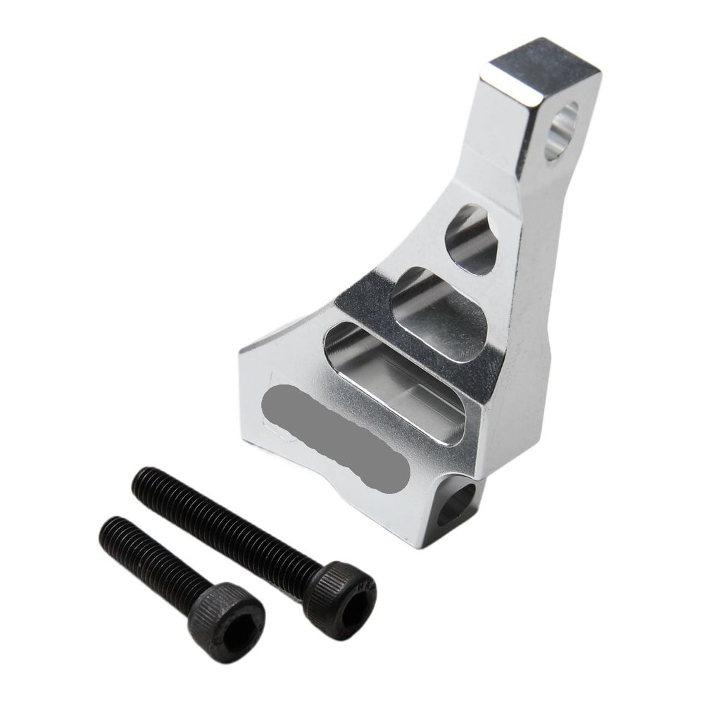for CNC Aluminum Engine Mount Fixed Tripod for 1/5 for Ro-Van for Ba-ja 5b 5t 5sc Upgrade Part(Silver)