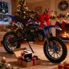 50cc Dirt Bike Gas, Mini Motorcycle Dirt Bike for Kids 8-14 2-Stroke Off-Road Motocross Bikes Pull Start motos para nios 330LBS Max Load Halloween for Young Rider Boys Girls Blue view 1