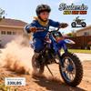 50cc Dirt Bike Gas, Mini Motorcycle Dirt Bike for Kids 8-14 2-Stroke Off-Road Motocross Bikes Pull Start motos para nios 330LBS Max Load Halloween for Young Rider Boys Girls Blue view 2