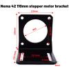 42/57/60/80/86/110/130mm Stepper Servo Motor Mount Bracket Universal Mounting Bracket for Nema17 Nema23 Nema42 Nema52 Motor(for 110mm Stepper) view 2