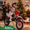 50cc Kids Dirt Bike Gas Powered, Dirt Bike for Kids 8-14 2-Stroke Off-Road Motocros Mini Motorcycle Birthday Halloween for Children Young Rider Boys Girls Beginners Ages 8-14 Pink view 3