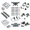 1/10 10208 V2 Metal Upgrade Parts Kit Front Rear Swing Arm Steering Cup Hub Carrier Link Rod Shock Tower Set Compatible with 1/10 Scale RC Vehicle Models(Grey) view 1