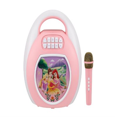 Disney Princess Bluetooth Karaoke Machine for Kids with Wireless Microphone