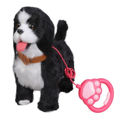 Mjaie Versatile Educational Electric Plush Toy Dog for Home Park Activities Talks and Tongue Out Fun Golden Retrievers Toy
