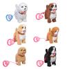 Mjaie Versatile Educational Electric Plush Toy Dog for Home Park Activities Talks and Tongue Out Fun Golden Retrievers Toy view 4