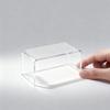1:12 Miniature Acrylic Table - Modern Waterfall Rectangle Coffee Table for Dollhouse, Transparent Living Room Furniture & Display Stand for Miniatures (Clear) view 1