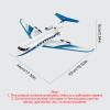 Drfeify 2.4GHz EPP Foam RC Glider Airplane with Gyroscope, 3 Channel for Beginner Adults view 2