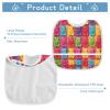 foixnub Baby Bibs for Boys Girls Colorful Gummy Bear Newborn Drooling Bibs for Feeding Teething Soft Adjustable 1pack view 4