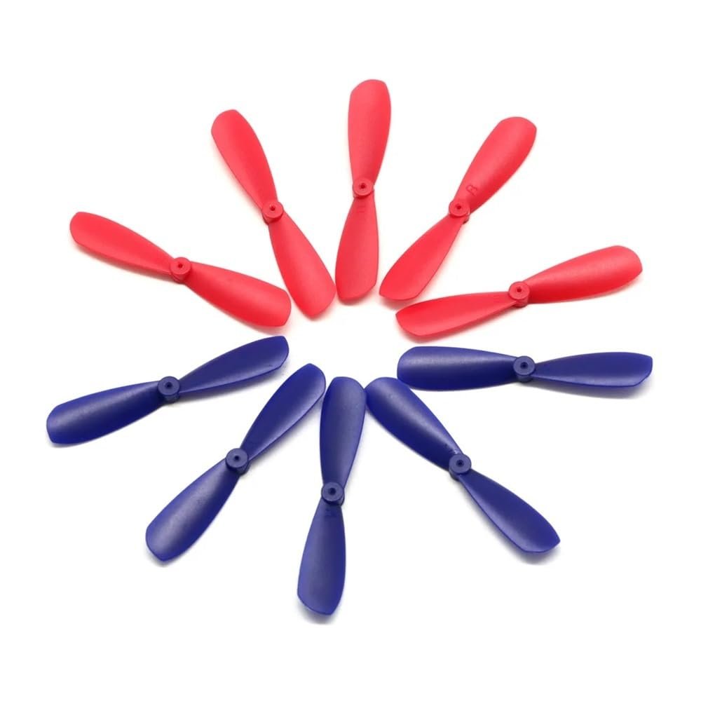 10PCS 46mm Propeller 0.8mm / 1.0mm Shaft Hole For 716 720 8520 Coreless Motor (5Pairs A/B Props)(0.8MM Hole)