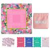 31.5in Large Pink Mahjong MatAnti-Slip, Noise-Reducing Table Cover for Mahjong, Poker, Board GamesWith 4 Mahjong Shuffle Cards Mahjong Dice Bags and 20 Scratch off Crads Mahjong Party Supplies view 1