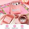 31.5in Large Pink Mahjong MatAnti-Slip, Noise-Reducing Table Cover for Mahjong, Poker, Board GamesWith 4 Mahjong Shuffle Cards Mahjong Dice Bags and 20 Scratch off Crads Mahjong Party Supplies view 4
