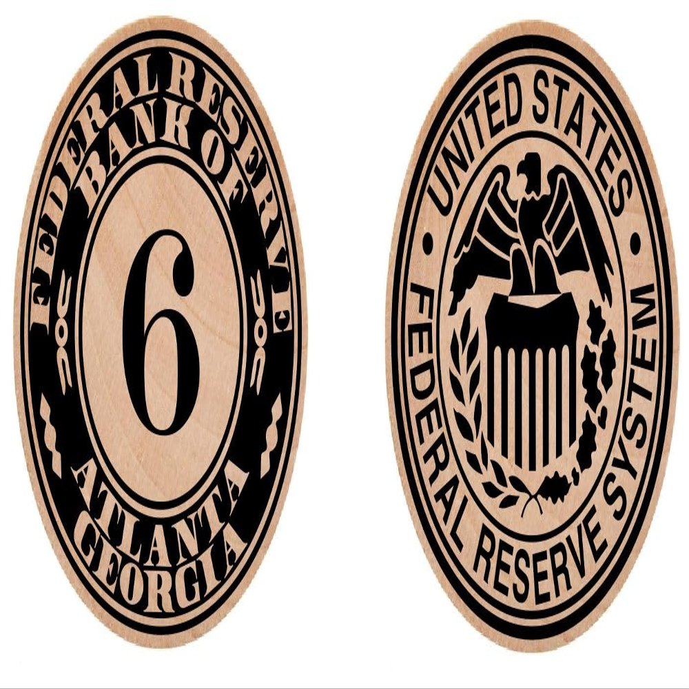 Coin Collector Federal Reserve Wooden Nickel Atlanta #6 Collectible WN52