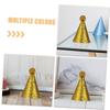 TOYANDONA 10pcs Colorful Glittery Cone Birthday Party Hats L Size Reusable Sparkly Celebration Headwear for Boys Birthday Supplies Style view 3