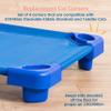 ECR4Kids Stackable Kiddie Cot Corner, Replacement Parts, Daycare Essentials, Blue, 4-Pack view 3