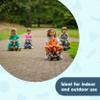 Careplay 2-in-1 Puppy Push & Ride-on Toy, Indoor & Outdoor Use, Earth Tone Color, Recommended for Children up to 50lbs, Made in The USA, Mist Blue view 4