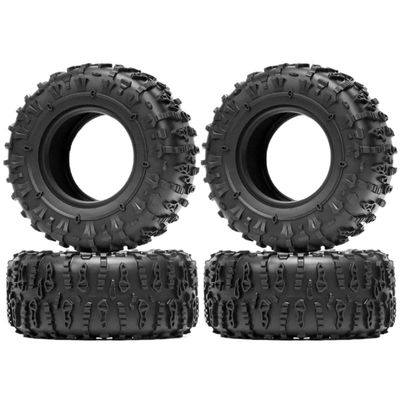 2.6 Inch Rubber RC Crawler Tire Compatible With Automotive Motorcycle Parts For 1 10 1 7 1 8 MK07 YIKONG 4082 KM2(Pattern A)