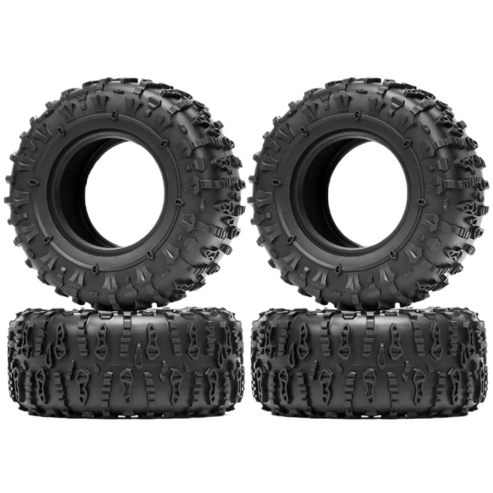 2.6 Inch Rubber RC Crawler Tire Compatible With Automotive Motorcycle Parts For 1 10 1 7 1 8 MK07 YIKONG 4082 KM2(Pattern A)