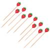 Luxshiny Strawberry Cake Toppers 20pcs Red Non-edible Fruit Decorations Cute Birthday Party Supplies for Cake Decorating view 1