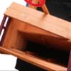 BIFULDYO Pirate Ship Sandbox with Lid and Canopy for Kids Ages 4-8, Wooden Outdoor Sand Box with Cover, Rudder, Storage Bench, 43.3x22.6x6.3 Inch view 3