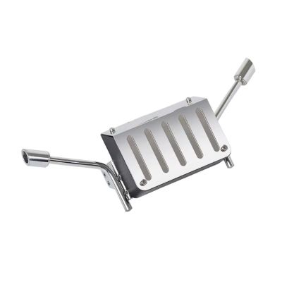 DIQYRS RC Parts Compatible with Blazer for Trx4 1/10 RC Crawler Truck Upgrade Parts Accessories Metal Tail for Tank Exhaust Pipe