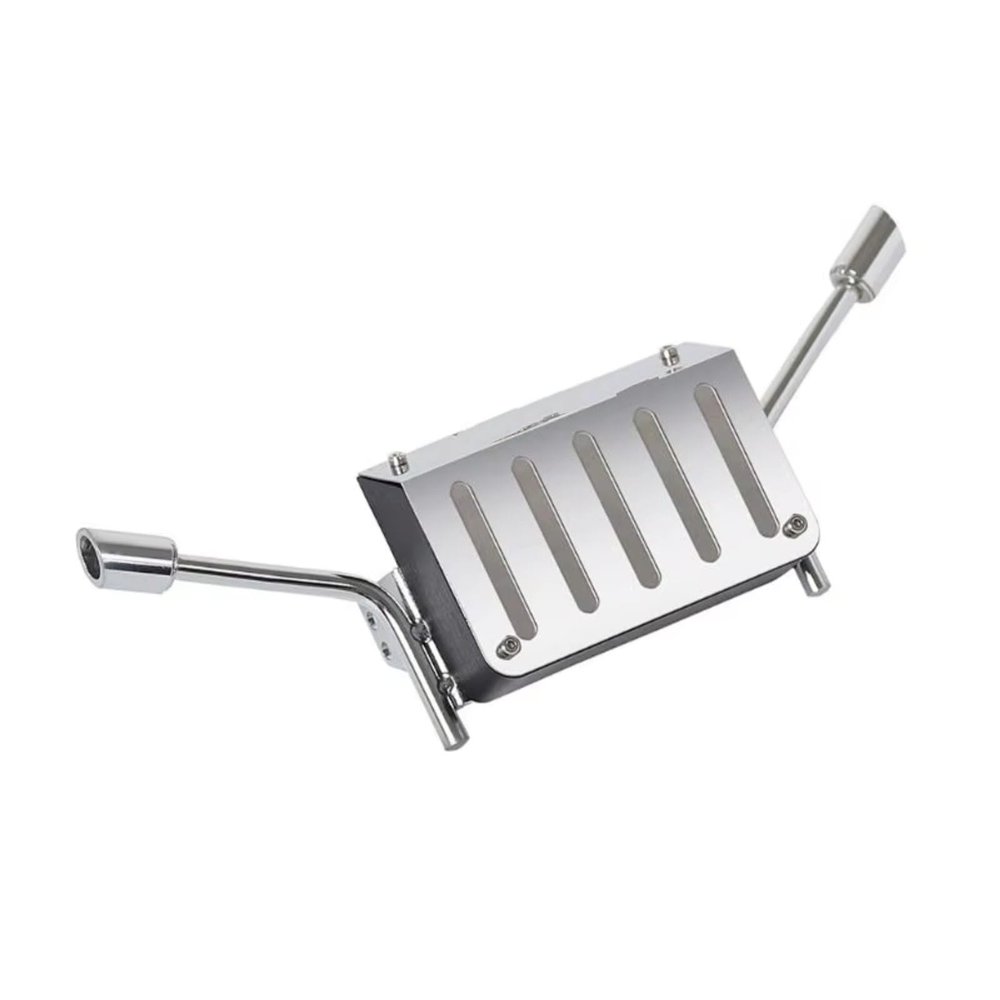DIQYRS RC Parts Compatible with Blazer for Trx4 1/10 RC Crawler Truck Upgrade Parts Accessories Metal Tail for Tank Exhaust Pipe