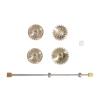1:28 LDRC LD2801 Metal Driving Gear Reduction Gear Central Drive Shaft Set 1/28 RC Car Upgrade Parts Accessories Remote-Controlled car Parts view 1