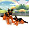 2pcs 3D Printed German Shepherd Fidget Animal Articulated Joints Dog Toy Figure Stress Relief Fidget Animal for Desk Decor Birthday Party Gift Favor AD-GS-2X view 1