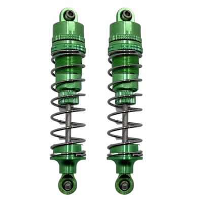 RC car Components Compatible With HBtoys R1001 R1002 R1003 1/10 RC Car Upgrade Parts Metal Front And Rear Hydraulic Shock Absorbers(Green)