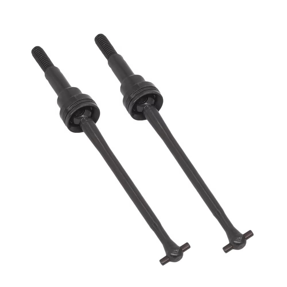 2Pcs RC Car Metal Front Drive Shaft CVD for WLtoys 12423 12427 12428 1/12 Crawler Short Course Truck Upgrade Parts Remote-Controlled car Parts(2Pcs Black)