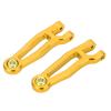 1 Pair Metal Front Rear Upper Swing Arm for SG 1603 SG 1604 1/16 RC Car, Aluminum Alloy Upgrade Suspension Parts with Enhanced Stability and Smooth Handling (Yellow) view 2