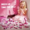 Hair Salon Toys for 5 Year Old Girls, Makeup Kit for Kids 3-5 4-6, Pretend Hair Styling Set Gift for Girls 5-7 6-8 with Sound and Lights, Role Play Dress Up Birthday Gifts for 3 4 5 6 Girl view 2
