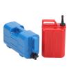 POENVFPO POENVFPO 1/10 Scale Mini Fuel and Gas Can, RC Fuel Container Miniature Plastic Mini Gas and Can for SCX10 RC Crawlers (Red+Blue) view 2
