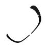 2pcs Front Bumper Air Vent Canard, Glossy Black Spoiler Trim for Benz GLC X253 GLC260 GLC300 2020+, ABS Air Outlet Cover with Adhesive Tape, Direct Replacement view 2