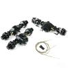 wheelfun Lesu 6 * 6 Front Rear Reduction Wheel Axle Shaft Differential 1/14 Rc Truck for Tamiya view 1