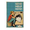 500 Piece Woman A Fun Wooden Puzzle Send Help Now to Promote Problem Solving Logical Thinking Fine Motor Skill Development and Spatial Awareness 20.4x15 Inch view 1