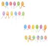 12 PCS Foam Easter Egg Picks, Easter Egg Plant Picks, Cake Topper Sticks Garden Ornament, Spring Home Decor or Basket Stuffers view 2