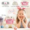 SCZQOVR Personalized Easter Bunny Stuffed Animal - Custom Name Embroidered Soft Plush Toy, Easter Basket Gift for Baby Shower, Birthday, Ideal for Newborn, Toddler, Kids & Easter Basket Stuffers view 4