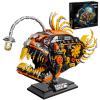 HJPLPXH Mechanical Angler Fish Building Set with Light Steampunk Cyberpunk Animal Model Kit for Adults & Teens, STEM Construction Toy, Unique Desk Decor & Gift for Hobbyists view 1