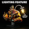 HJPLPXH Mechanical Angler Fish Building Set with Light Steampunk Cyberpunk Animal Model Kit for Adults & Teens, STEM Construction Toy, Unique Desk Decor & Gift for Hobbyists view 3