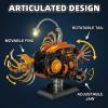 HJPLPXH Mechanical Angler Fish Building Set with Light Steampunk Cyberpunk Animal Model Kit for Adults & Teens, STEM Construction Toy, Unique Desk Decor & Gift for Hobbyists view 4