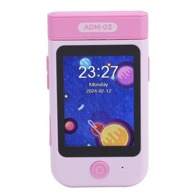 FAUOSWUK Kids Smart Phone Toy, 2.8 Inch Touch Screen 1080P Resolution with 180 Flip Camera for Toddlers, Music Video Player Educational Games (Light Pink)